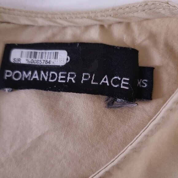 Tuckernuck Pomander Place Camilla Beige Puff Sleeve Shirt XS - Picture 7 of 7